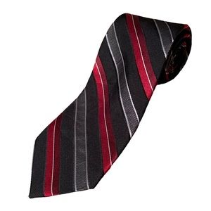 Van Heusen 100% Silk Striped Patterned Tie Formal Dressy